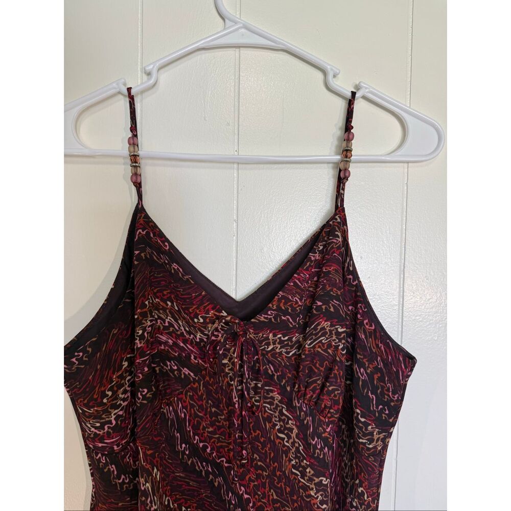 vintage Y2K beaded boho fairycore midi 90’s Kathie Lee Collection dress Large - Picture 2 of 6